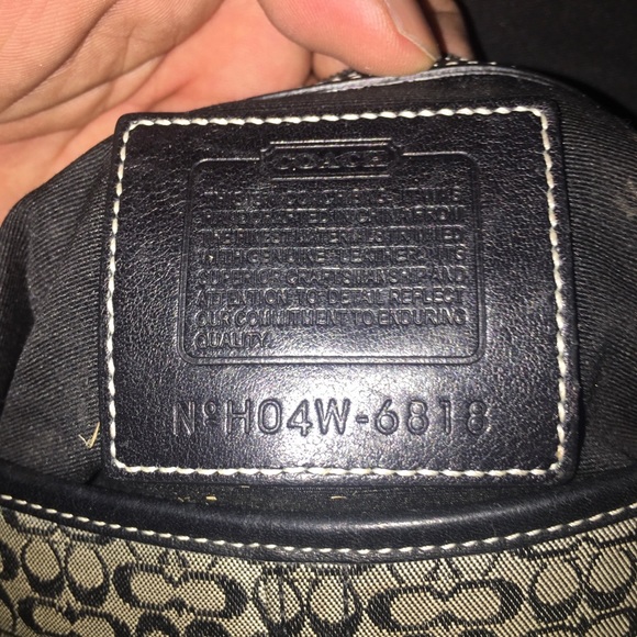 Coach Black Leather Trim Hobo Bag - Picture 2 of 2